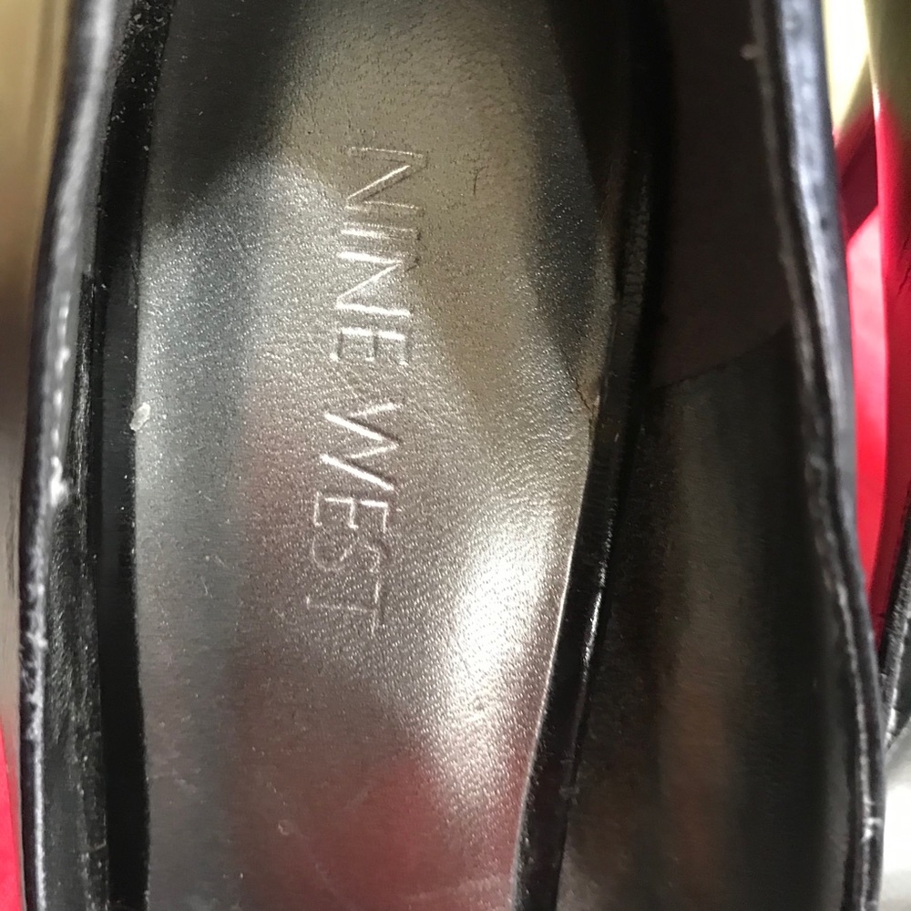 Nine West Black Platform Pointed Toe High Heels - Picture 9 of 11